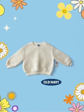 Old Navy Cream Crew Neck Sweater